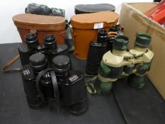 Four pairs of Binoculars