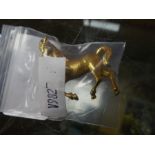 9ct yellow gold brooch in the form of a Stallion, marked 375, 10.8g approx