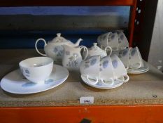 A small selection of Wedgwood Ice Rose tea ware