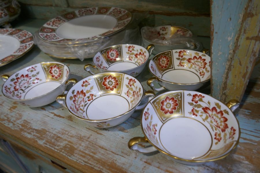 A quantity of Royal Crown Derby (red derby panel) dinnerware - Image 2 of 3