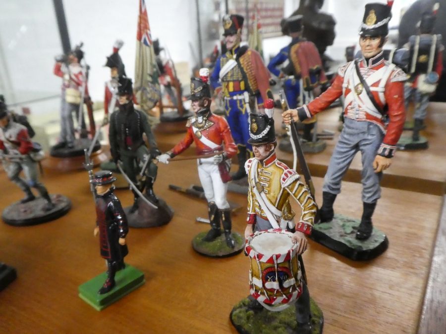 A small quantity of Napoleonic lead soldiers by Tradition, a bronze style bust of Nelson and sundry - Image 3 of 6