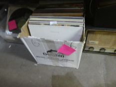 Large box of LPs, plus another smaller box