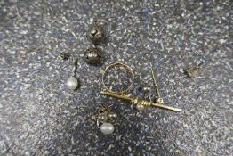 Silver ring, earrings, etc