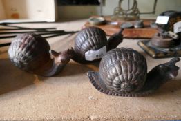 Three snails