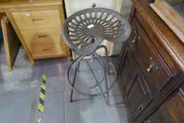 Tractor seat stool