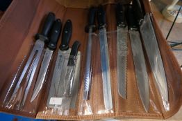 9 piece knife set in bag