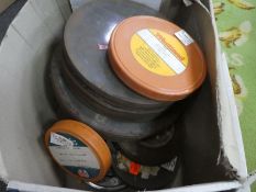 A small quantity of 16mm film and similar, some relating to Westland Aircraft specifically Lynx heli