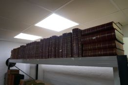 A quantity of Punch leather bound magazines from 1907 onwards