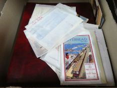 Box of Post Office cards in albums and some loose