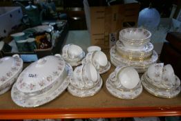 Large quantity of Minton ‘Spring bouquet’ tea and dinner ware approx. 70 pieces