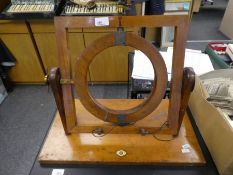 A 19th century walnut Galvanometer stand by Griffin London