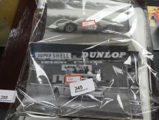 A small quantity of black and white motor racing photographs from 50s and 60s