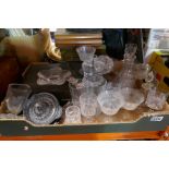 Box of good quality glass including Vannes glass, boxed Mappin and Webb glasses etc