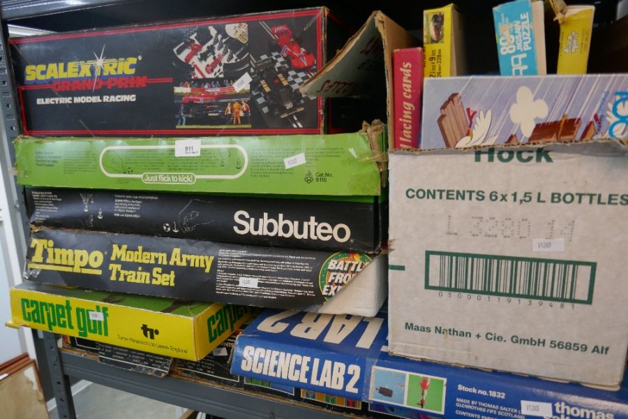 Selection of vintage games including Subbuteo, Scalextric, Timpo Train Set etc - Image 2 of 2