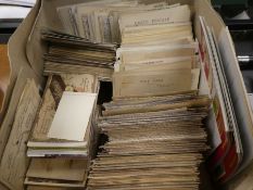 A quantity of Edwardian postcards, many hundreds