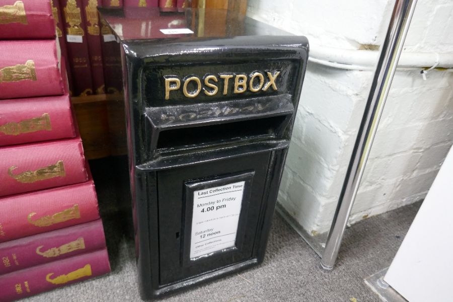 Black postbox (270mm deep)