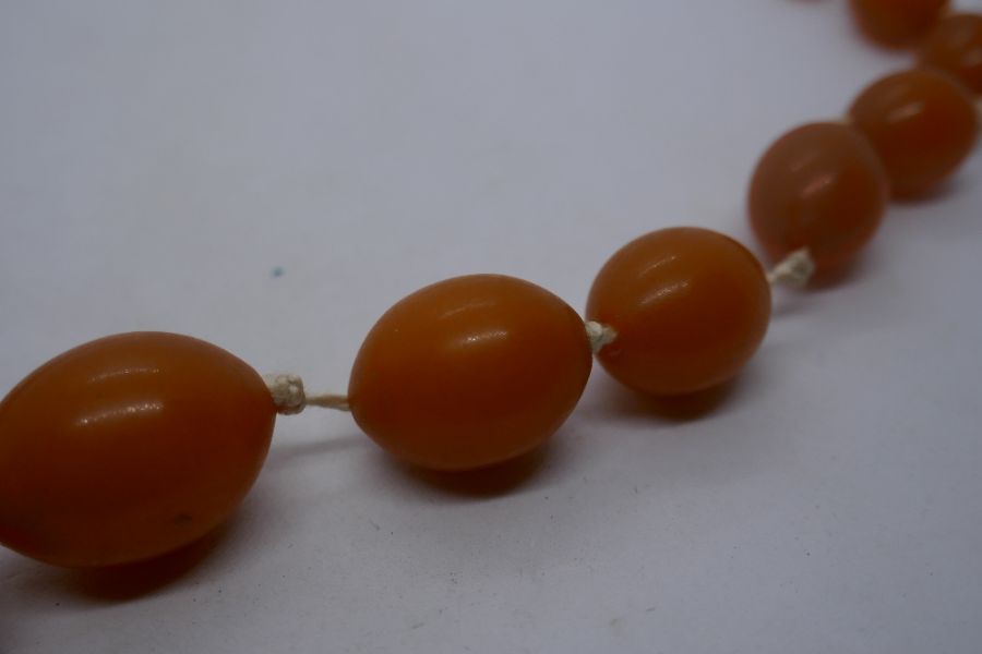 String of graduated butterscotch possibly amber beads - Image 4 of 4