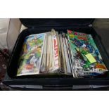 A Suitcase containing comics incl DC and Marvel