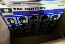 Two boxes of vinyl LPs, mainly 60/70/80s Rock and Pop