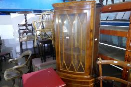 2 Mahogany glazed top corner cupboards