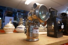 Polished Acetylene lamp