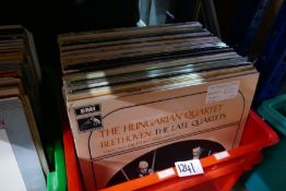 Three crates of various jazz LPs