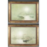 2 George Wolfe, Harbour Scenes, 19th c., O/C.