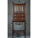 Chinese Chippendale vitrine, 19th c.