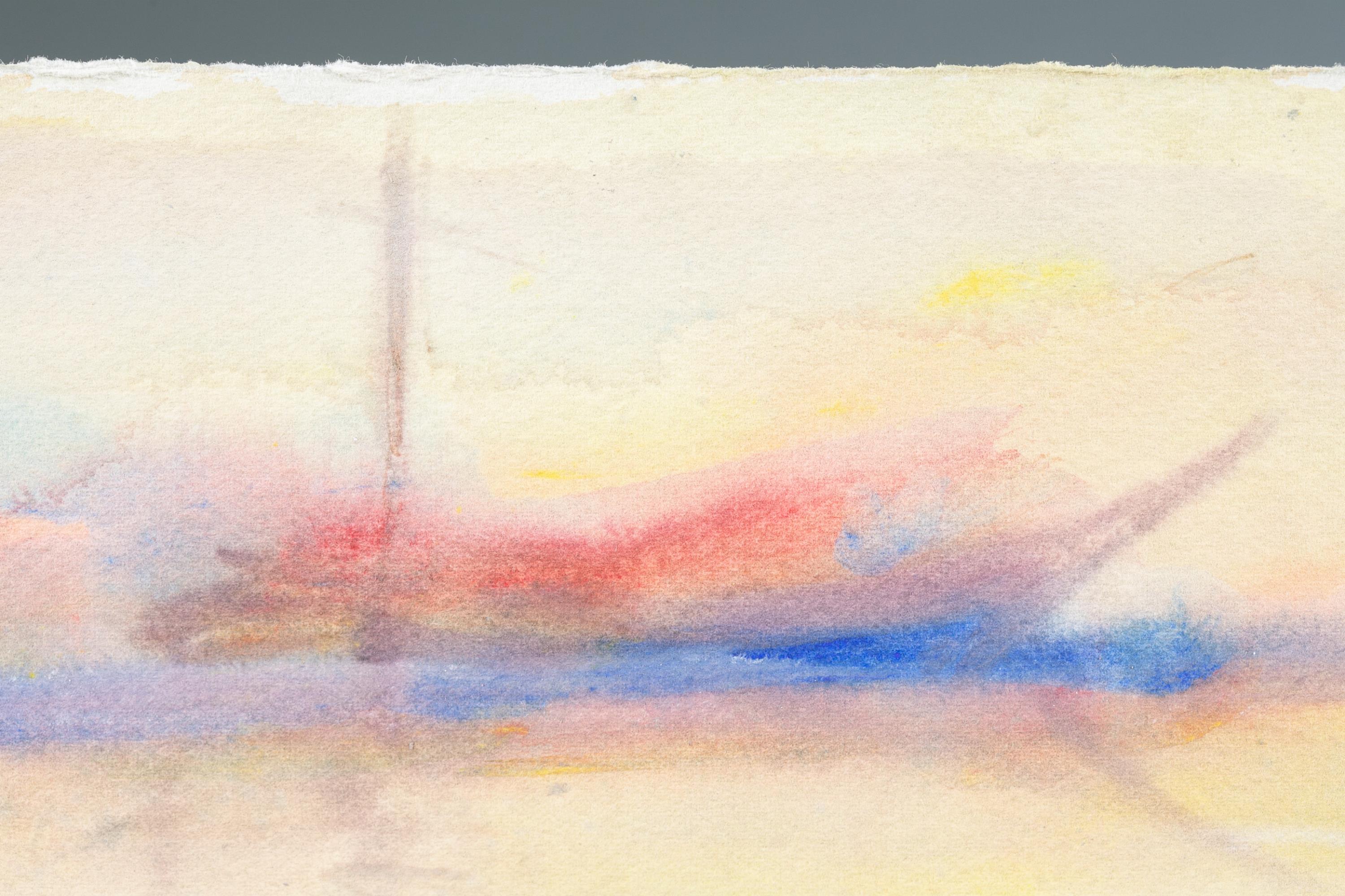 Merton D. Simpson, Landscape, 1988, Watercolor. - Image 3 of 6