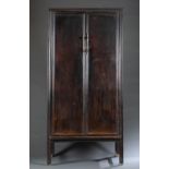 Chinese tall cabinet black lacquer