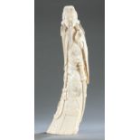 Chinese ivory carving of Guanyu, 19th c.