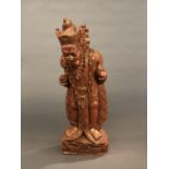 Southeast Asian wooden statues, 20th C.