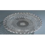 Tiffany & Co. sterling silver pierced footed tray.