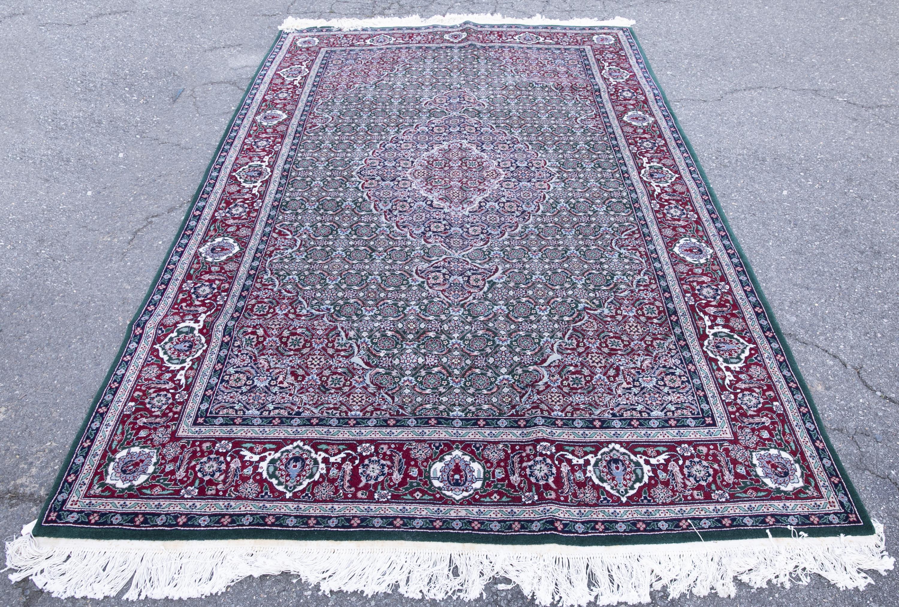 Sino-Persian Tabriz Mahi rug.