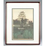 Hiroshi Yoshida, "Himeji Castle Morning" print.