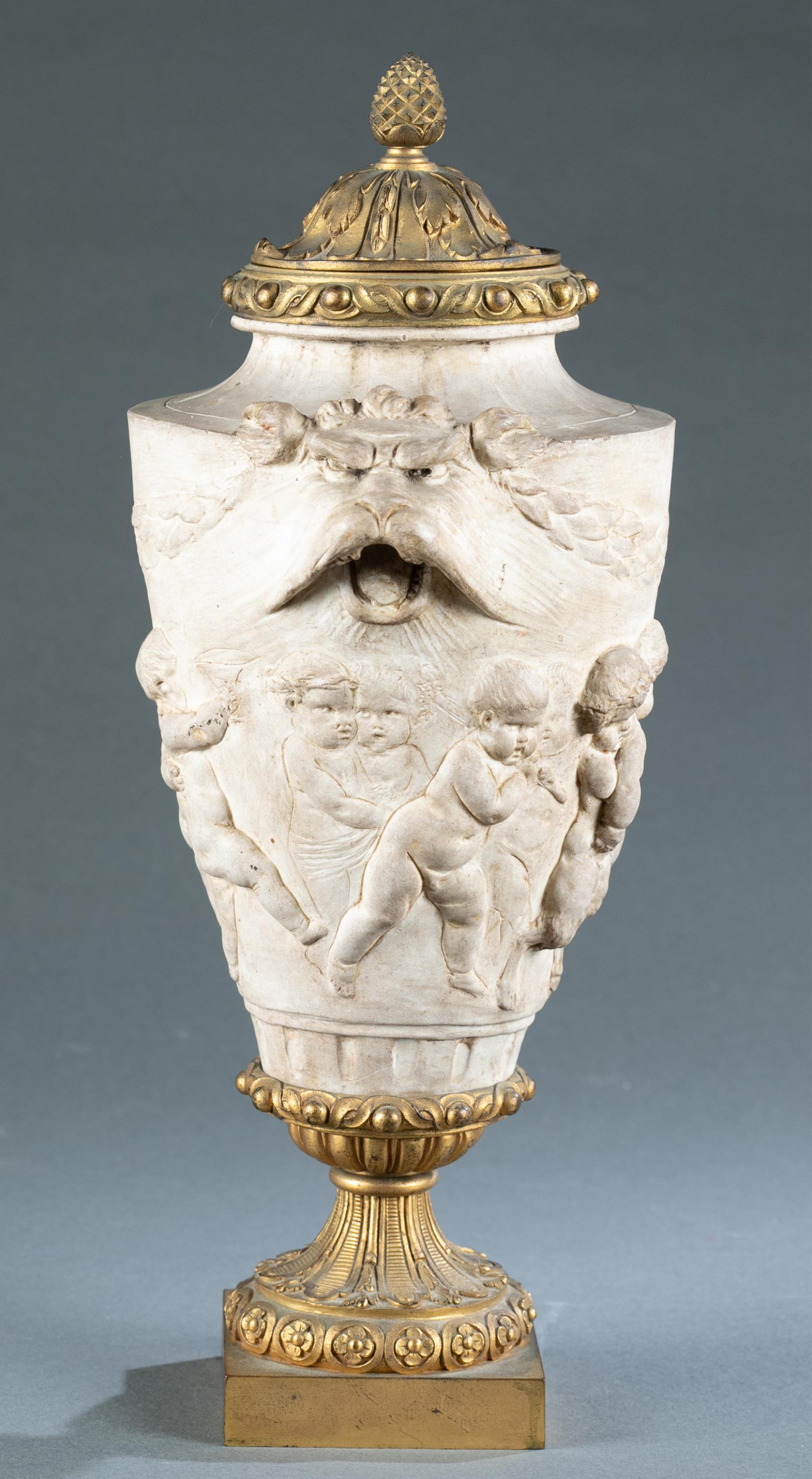 After Clodion terracotta and ormolu urn. - Image 3 of 4