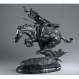 After Frederic Remington, The Cheyenne, bronze