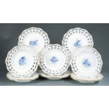 15 Meissen putti and cherub plates