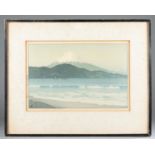 Hiroshi Yoshida, " Fujiyama from Miho" print.