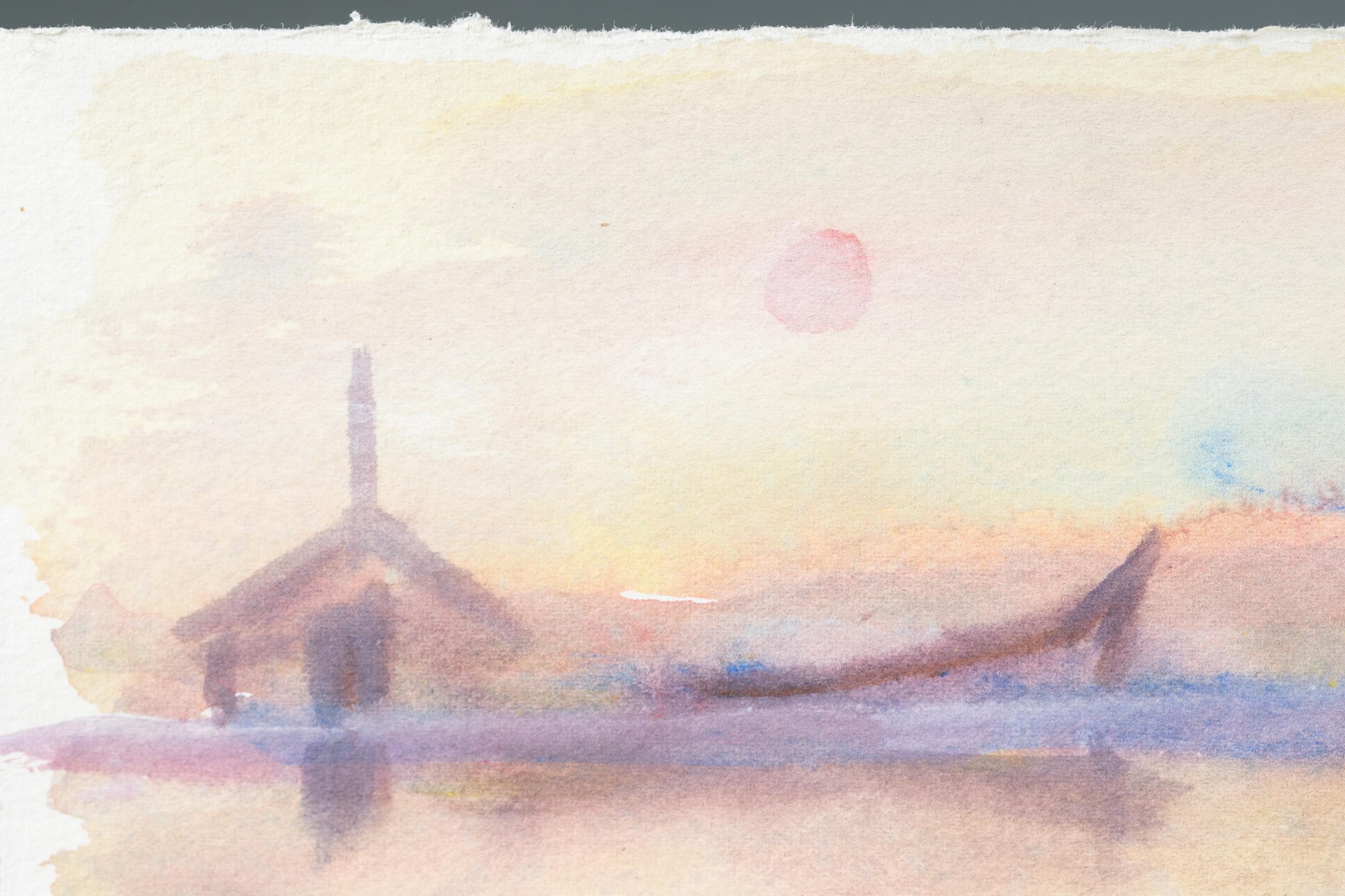 Merton D. Simpson, Landscape, 1988, Watercolor. - Image 2 of 6