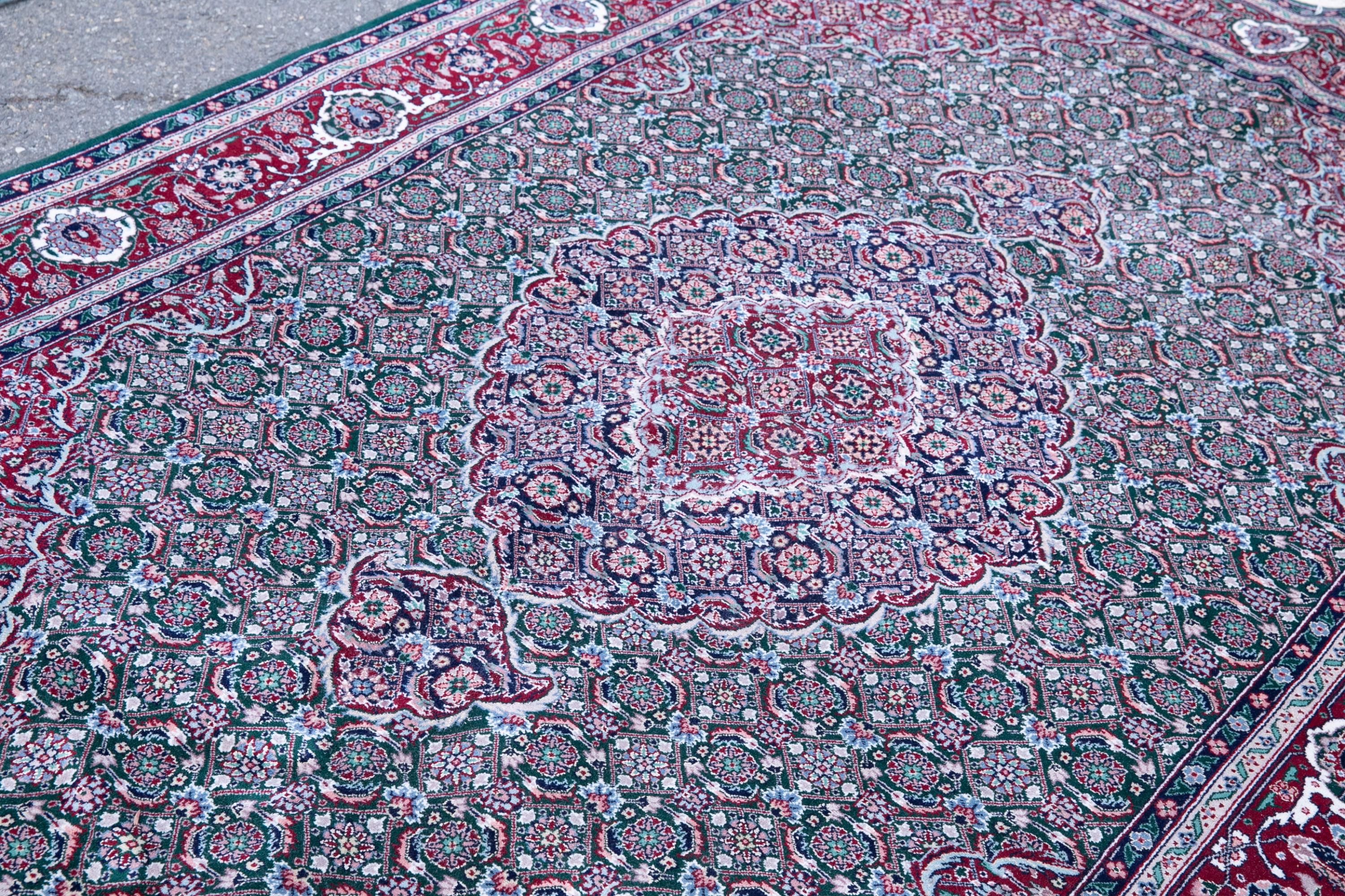 Sino-Persian Tabriz Mahi rug. - Image 2 of 4