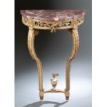 Louis XVI style demilune console table