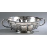 Mexican silver bowl, early 20th c.