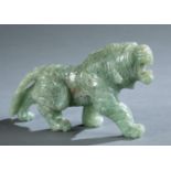 Serpentine jade tiger, 20th c.