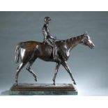 Isidore Bonheur, Jockey, Bronze, 19th c.