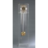 Hollywood Regency Lucite acrylic tall case clock.