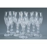 8 Baccarat "Massena" cordial glasses.