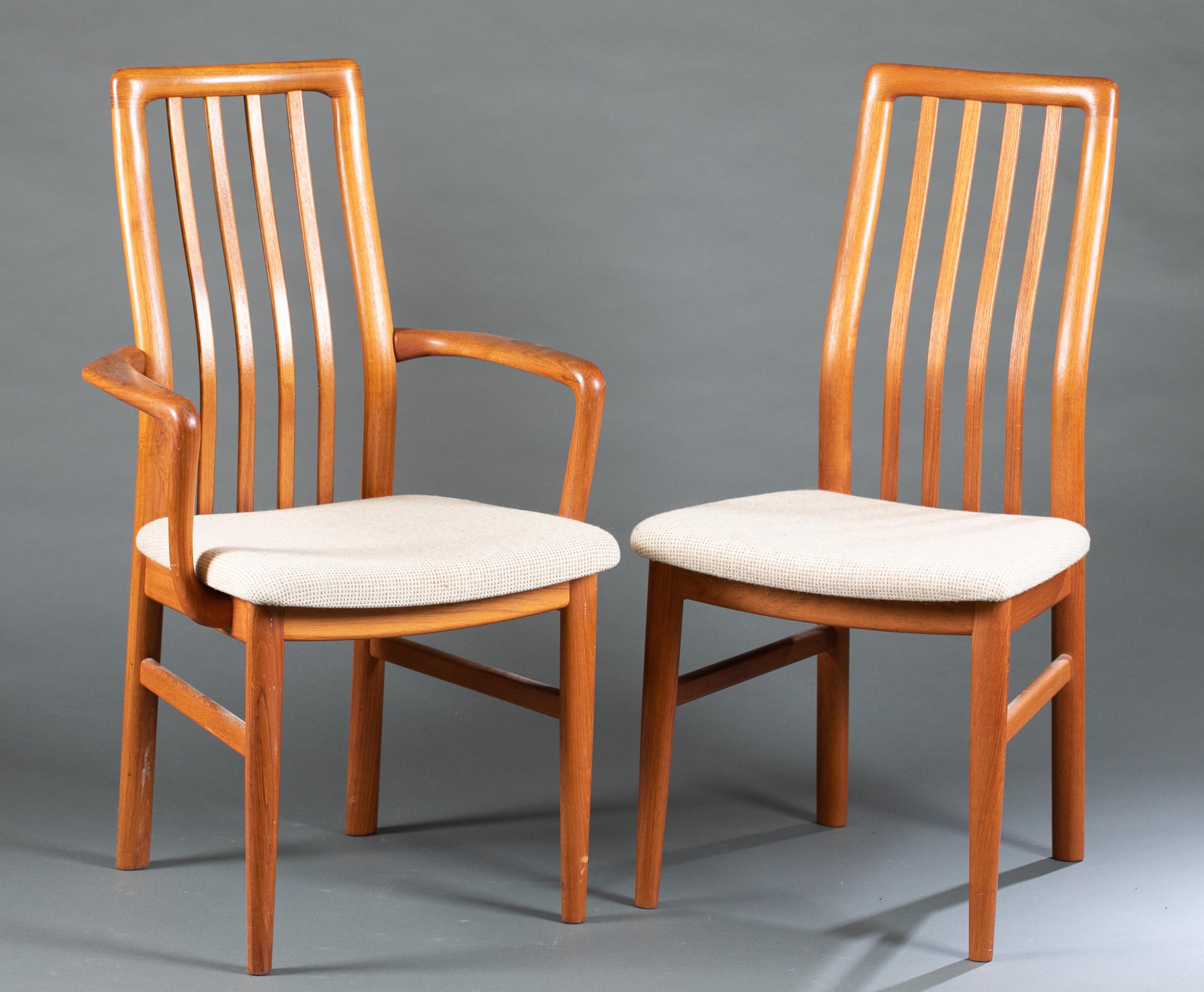 6 Kai Kristiansen, S. Anderson Mobelfabrik, chairs