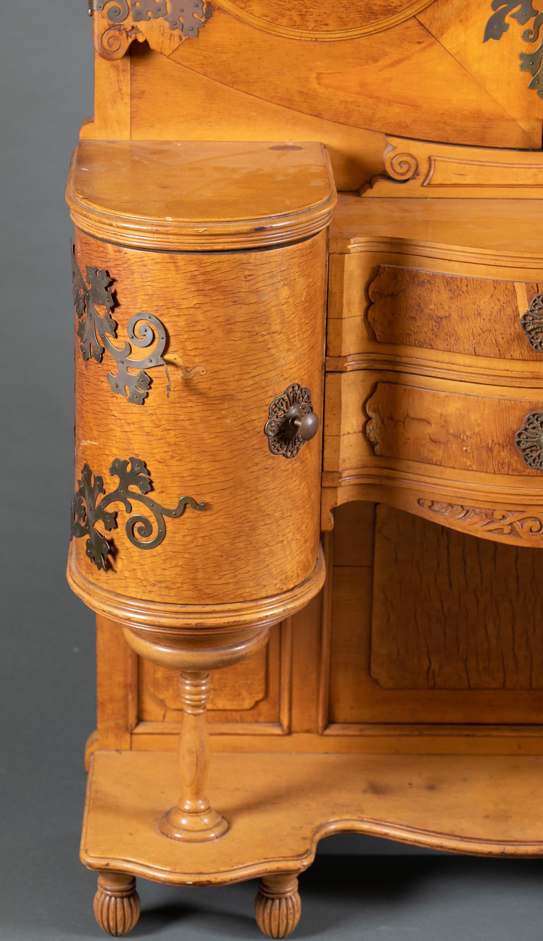 Bird's eye maple vanity, 1930's. - Image 3 of 7