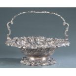 English Robert Gainsford sterling silver basket.